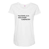 Alcohol Is A Solution Maternity Scoop Neck T-shirt