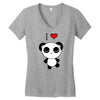 i love panda Women's V-Neck T-Shirt