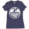 sasquatch research team Ladies Fitted T-Shirt
