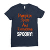 pumpkin spice and everything spooky Ladies Fitted T-Shirt
