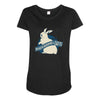 jurassic bunnies Maternity Scoop Neck T-shirt