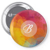 letter B initial Pin-back button