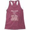 zebra animals lover Racerback Tank