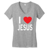 i love jesus Women's V-Neck T-Shirt