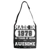 made in 1978 40 years of being awesome Adjustable Strap Totes