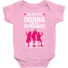 Donna And Dynamos White Letter Baby Bodysuit