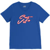 c'est la vie neon slogan V-Neck Tee