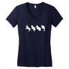 unicorn devolution Women's V-Neck T-Shirt
