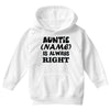 personalised auntie Youth Hoodie