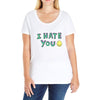 I HATE YOU Ladies Curvy T-Shirt