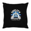 obelix's gym Throw Pillow