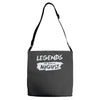 legends are born in august Adjustable Strap Totes