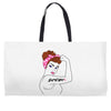 girl power survivor breast cancer Weekender Totes