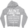 I Love You Aunt Zipper Hoodie