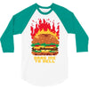 burger fever 3/4 Sleeve Shirt