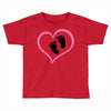 Baby Girl with Heart Any Name Customized Toddler T-shirt