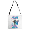 aunt of the birthday girl Adjustable Strap Totes