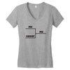 me me and cancer Women's V-Neck T-Shirt