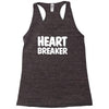 heart breaker humor Racerback Tank