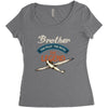 brother  the pilot the myth the legend Women's Triblend Scoop T-shirt