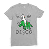 To The Disco (Unicorn Riding Triceratops) Ladies Fitted T-Shirt