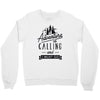 adventure calling and i must go woods ex Crewneck Sweatshirt