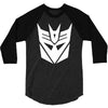 deceptacons logo printed 3/4 Sleeve Shirt
