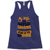 My Wife Is Super Awesome Her Husband Racerback Tank