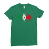 bat man mexican flag mexico logo Ladies Fitted T-Shirt