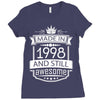Made In 1998 And Still Awesome Ladies Fitted T-Shirt