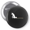 unicorn scooting on the floor Pin-back button