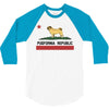 colifornia republic parody pugfornia republic 3/4 Sleeve Shirt