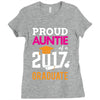 Class of 2017 Proud Auntie Graduation Ladies Fitted T-Shirt
