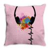 headphone Throw Pillow