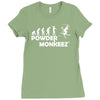evolution powder monkeez Ladies Fitted T-Shirt