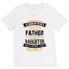Super Cool Father Of A Freaking Awesome Daughter V-Neck Tee