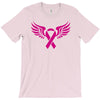 breast cancer ribbon with wing T-Shirt