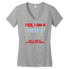 yes i am a firefighter Women's V-Neck T-Shirt