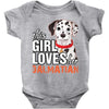This Girl Loves Her Dalmatian Baby Onesie