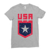 land of the free Ladies Fitted T-Shirt