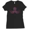flight of the octopus Ladies Fitted T-Shirt