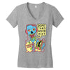 dope jams zombie Women's V-Neck T-Shirt