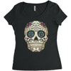 men's pura vida sugar skull Women's Triblend Scoop T-shirt