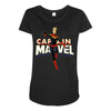 captain marvel 2 Maternity Scoop Neck T-shirt
