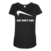 just don't care Maternity Scoop Neck T-shirt