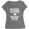 bears kill you Women's Triblend Scoop T-shirt