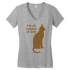 im an animal in bed Women's V-Neck T-Shirt