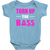turn up the bass Baby Onesie