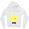 lit af kawaii light bulb Zipper Hoodie