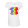 Goku Rainbow T-Shirt Maternity Scoop Neck T-shirt